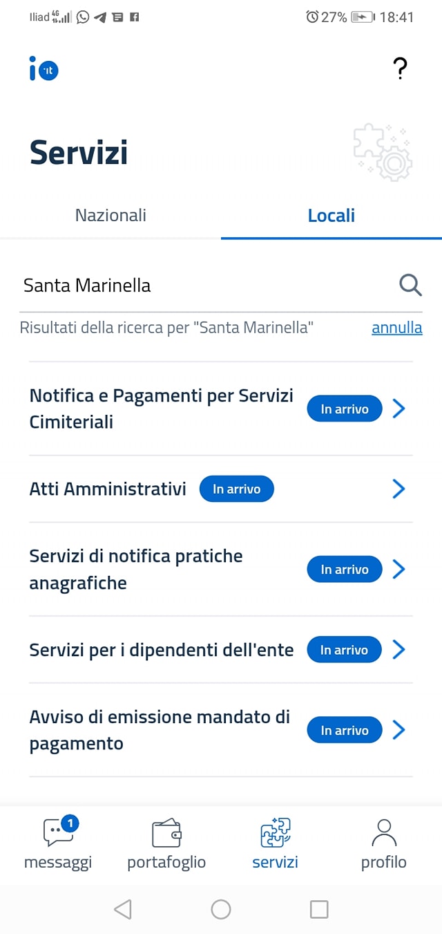Servizi al cittadino
