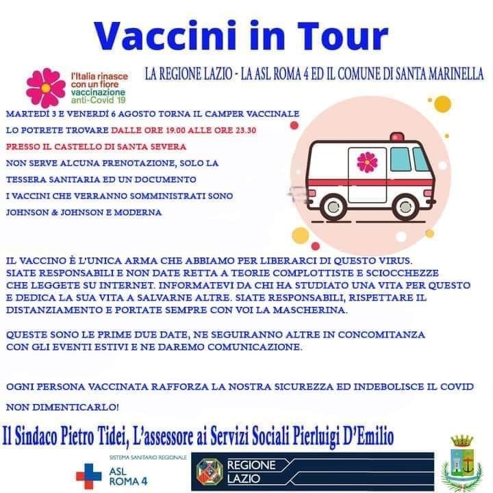 Vaccini in Tour ed assistenza