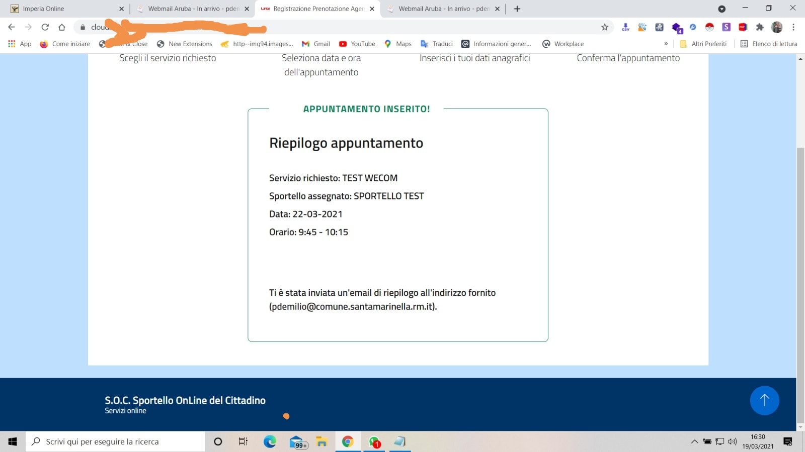 Appuntamenti on line