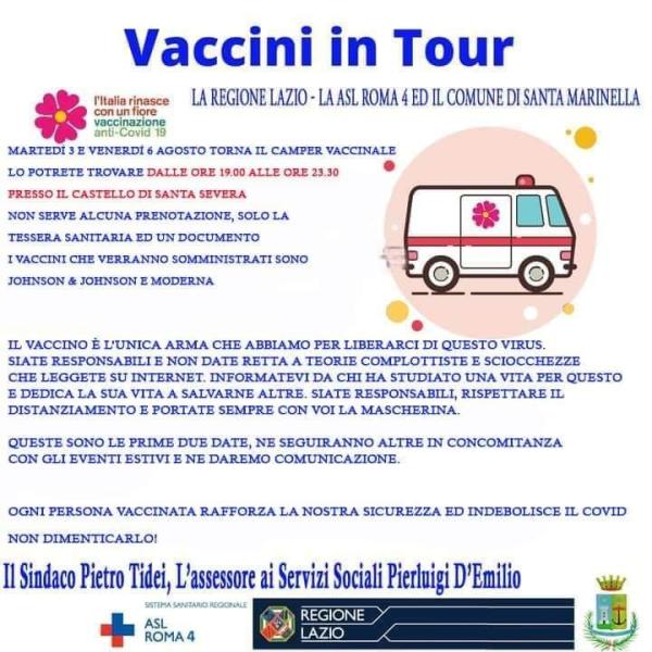 Vaccini in Tour ed assistenza
